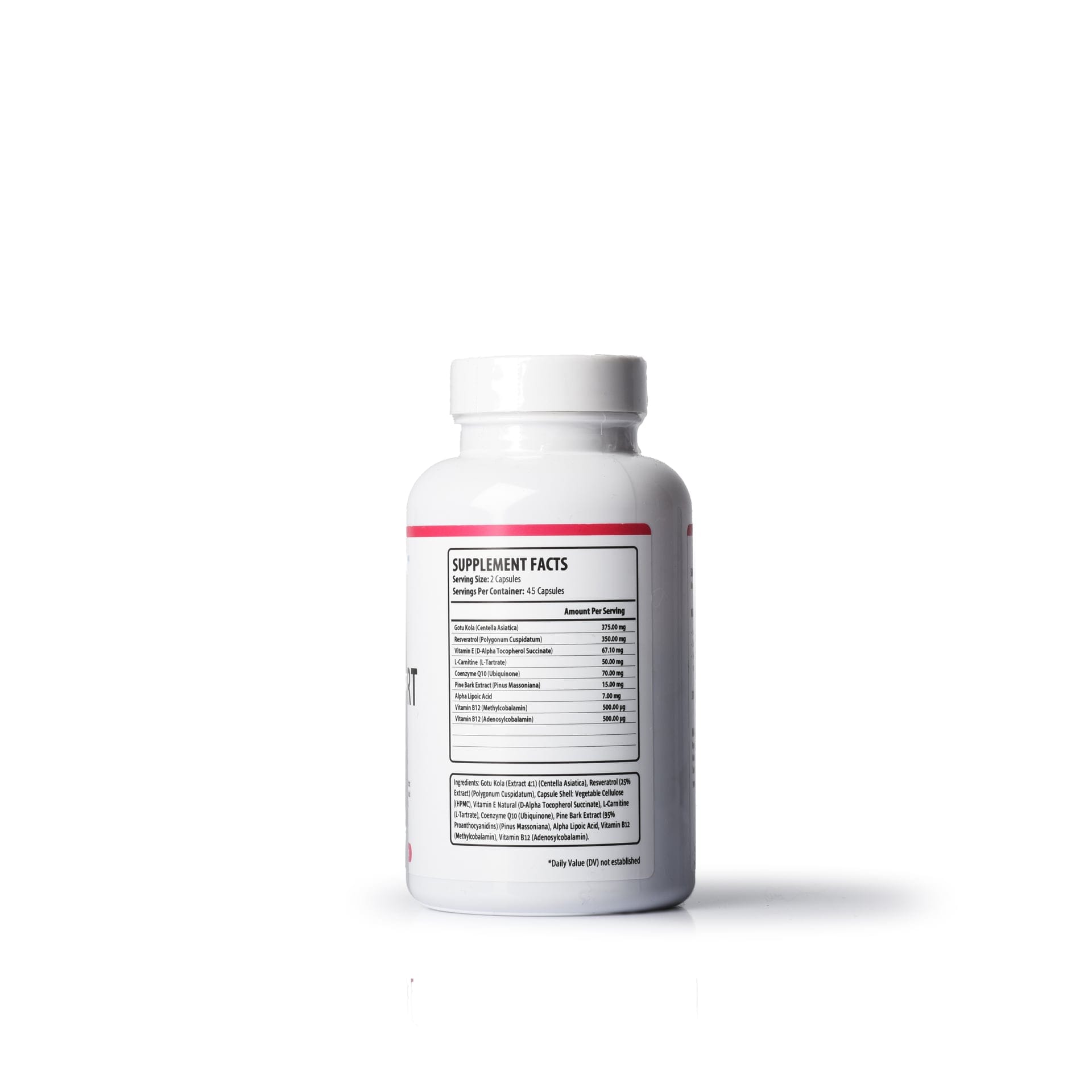 A professional product photograph of a white bottle of Regenerative Health's Healthy Heart supplements, which provides advanced cardiovascular support. The bottle is shown on a clean white background.
